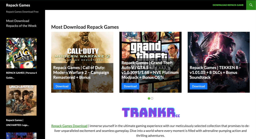 Most Download Repack Games trankr